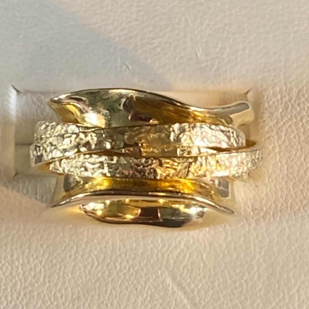 NWOT ITALY MADE 4 BAND SPINNER RING - Picture 13 of 16